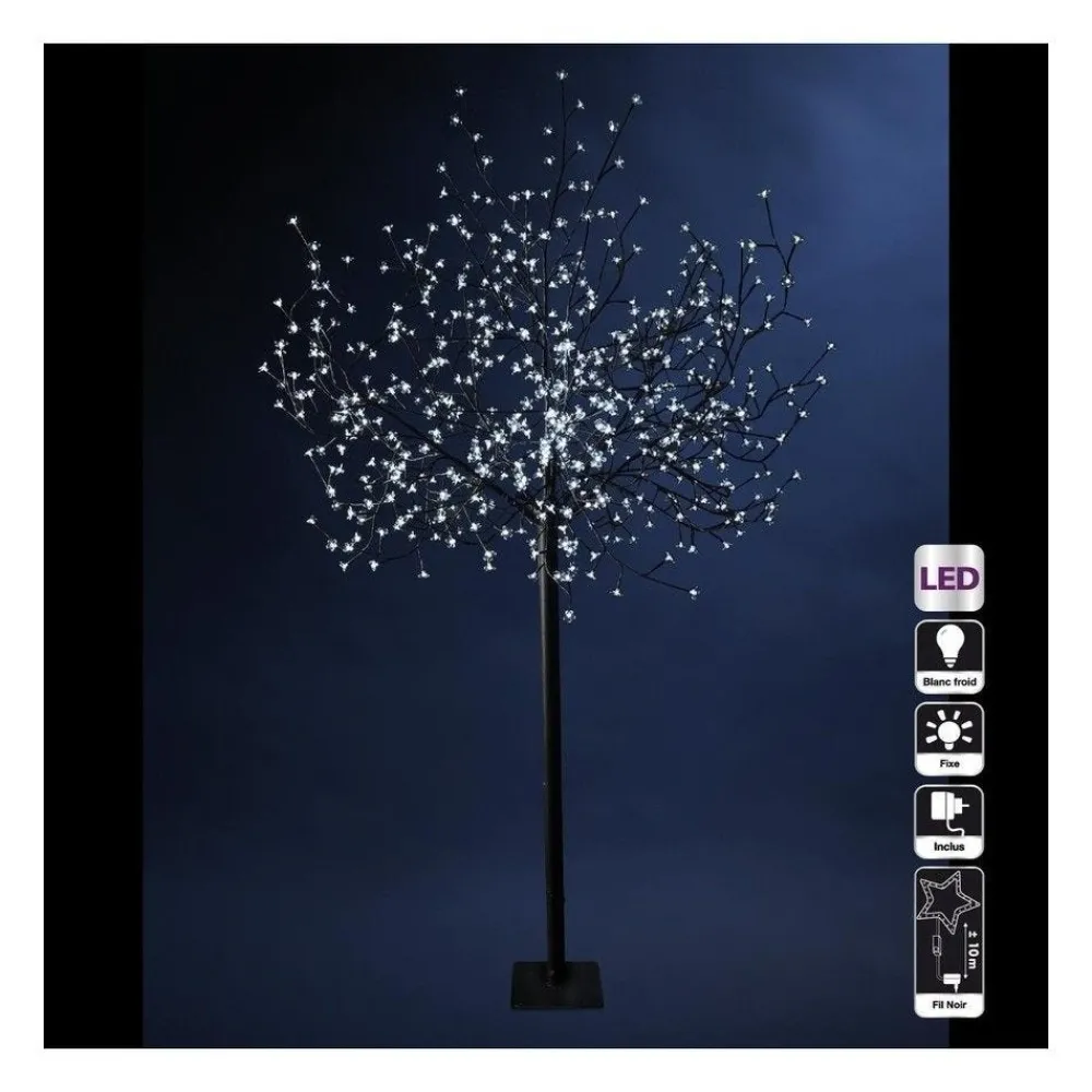 RETIF Deco De Noel Arbre Lumineux Prunus 600 Led Blanc Froid H250Cm Cheap
