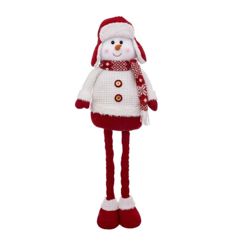 RETIF Deco De Noel Bonhomme De Neige Telescopique En Habit Rouge Et Blanc Hmaxi 78Cm Best Sale