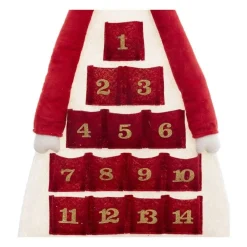 RETIF Deco De Noel Calendrier De L'Avent Renne Rouge Et Blanc Avec 24 Pochettes Cheap