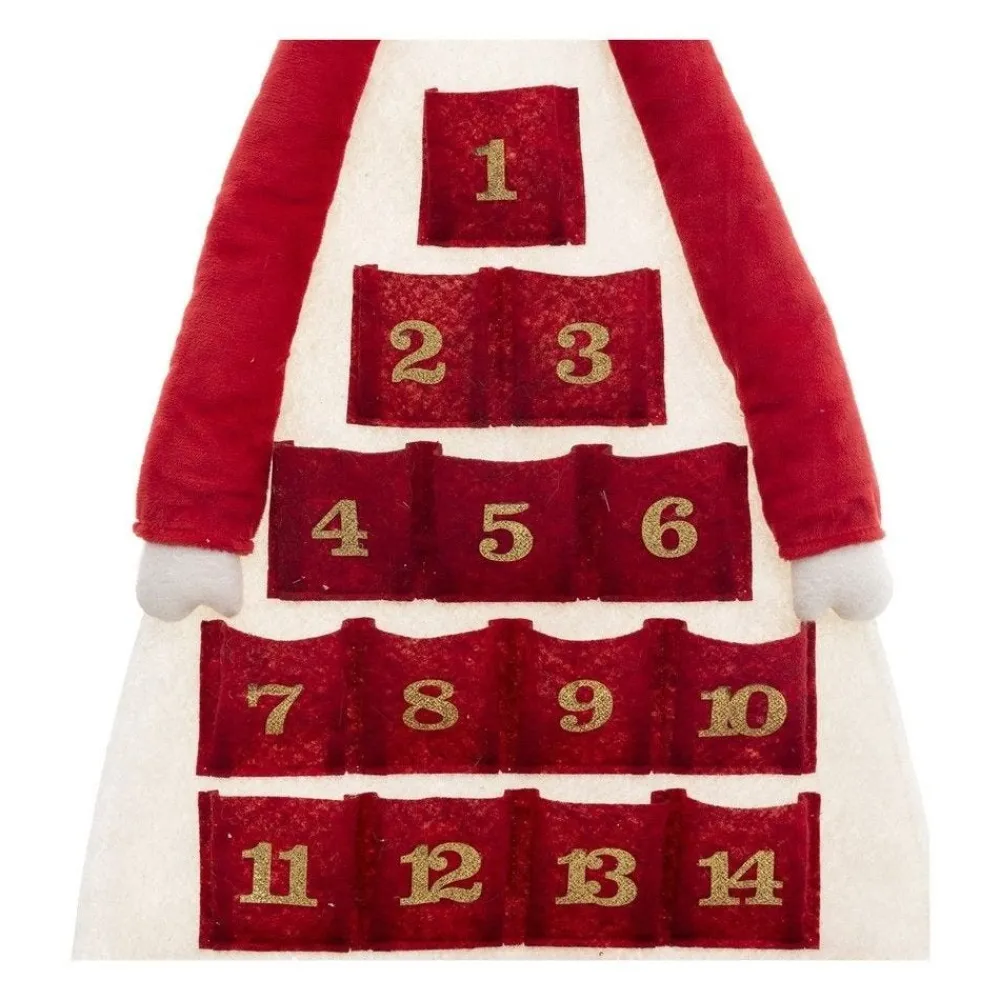 RETIF Deco De Noel Calendrier De L'Avent Renne Rouge Et Blanc Avec 24 Pochettes Cheap