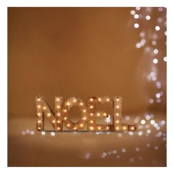 RETIF Deco De Noel En Bois Lumineux 41 Led Blanc Chaud 44X15Cm Outlet