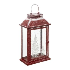RETIF Deco De Noel Lanterne Rouge Enneige H40Cm Best