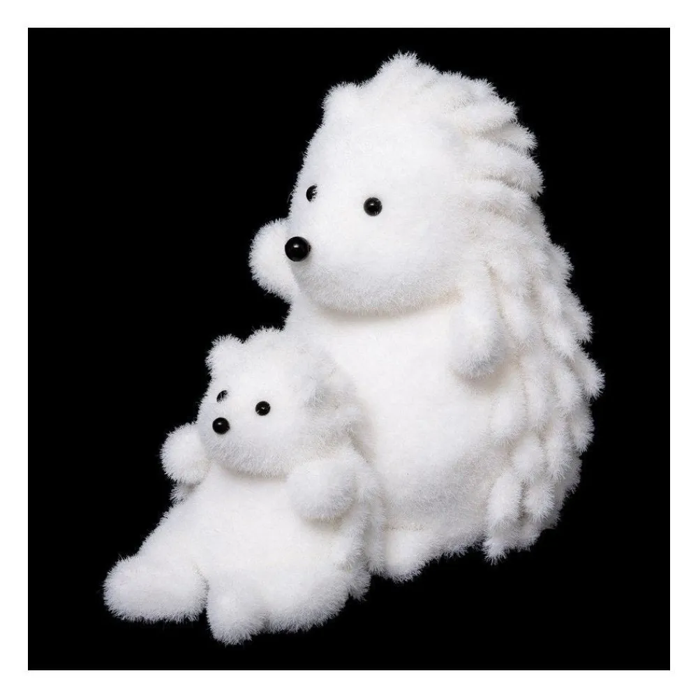 RETIF Deco De Noel Maman Herisson Avec Bebe H33Cm Cheap