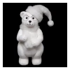 RETIF Deco De Noel Ours A Lunettes Blanc Floque H38Cm Store