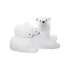 RETIF Deco De Noel Ours Couche Et Ses 2 Bebes Sur Le Dos 40X25Cm Discount