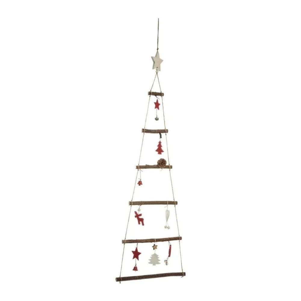 RETIF Deco De Noel Sapin En Bois Decore A Suspendre H75Cm Best Sale