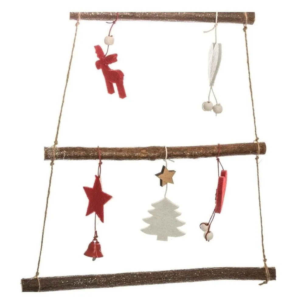 RETIF Deco De Noel Sapin En Bois Decore A Suspendre H75Cm Best Sale