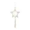 RETIF Deco De Noel Suspension Etoile En Corde Et Billes Dorees H54Cm New