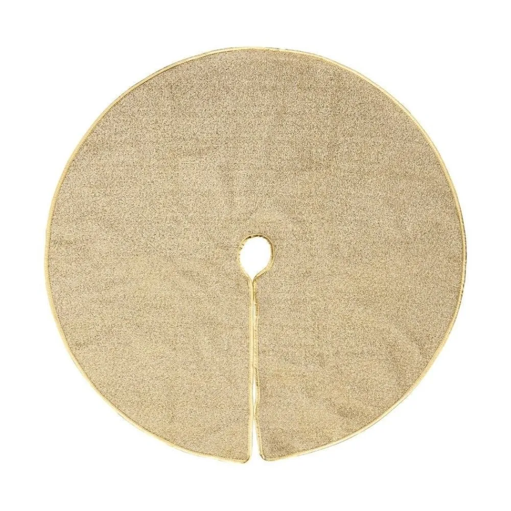 RETIF Deco De Noel Tapis Pour Pied De Sapin Dore Et Paillete O90Cm Hot