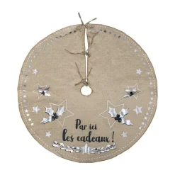 RETIF Deco De Noel Tapis Pour Pied De Sapin En Jute Imprimee O90Cm Online