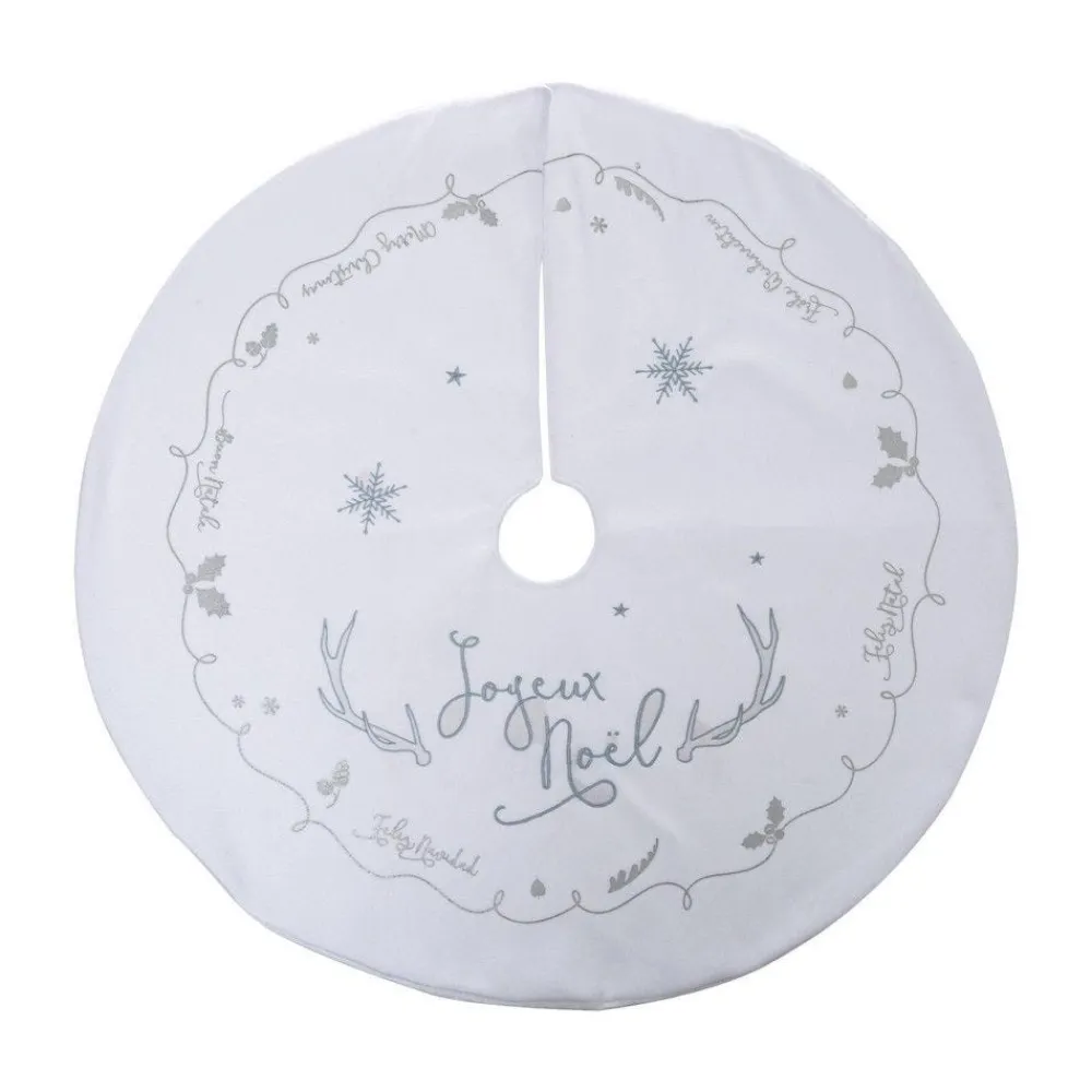 RETIF Deco De Noel Tapis Pour Pied De Sapin En Feutrine Blanche O90Cm Clearance