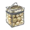 RETIF Deco De Sapin De Noel Kit 52 Pieces Boule Guirlande Et Cimier Dore Cheap