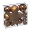 RETIF Deco De Sapin De Noel Kit De 18 Pieces Boules Et Cimier Bronze Et Marron Store