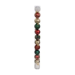RETIF Deco De Sapin Lot De 12 Boules De Noel O6Cm Vert Rouge Et Or Cheap