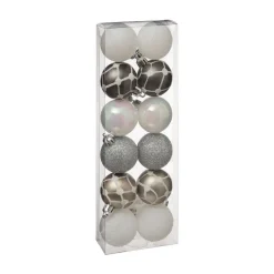 RETIF Deco De Sapin Lot De 12 Boules De Noel O4Cm Dore Et Argente Best Sale