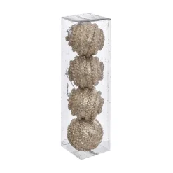 RETIF Deco De Sapin Lot De 4 Boules De Noel O8Cm Effet Maille Or Outlet