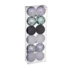 RETIF Deco De Sapin Lot De 12 Boules De Noel O4Cm Vert Et Argent Flash Sale