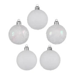 RETIF Deco De Sapin Lot De 5 Boules De Noel O5Cm Blanc Best Sale