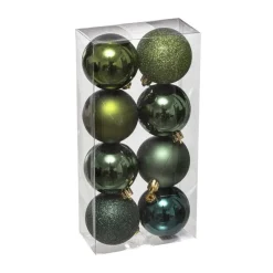 RETIF Deco De Sapin Lot De 8 Boules De Noel O7Cm Vert Olive Et Kaki Best Sale