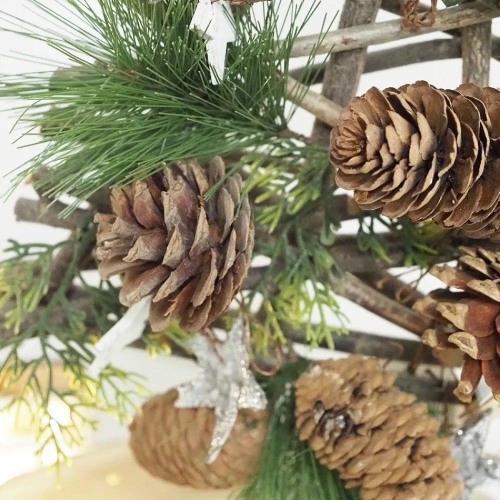 RETIF Decoration De Noel - Set De 2 Sapins De Table En Bois, H.45Cm Online