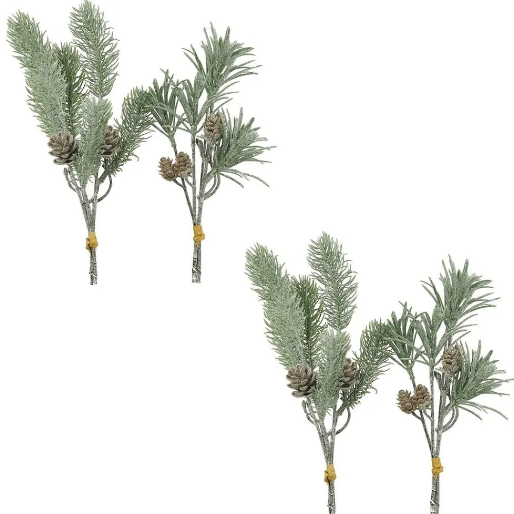 RETIF Decoration De Noel - Set De 4 Bouquets De Table Artificiels, H.30Cm Fashion