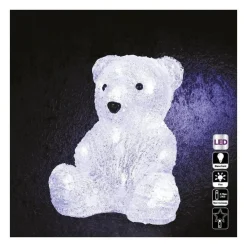 RETIF Decoration Lumineuse Ours Assis 16 Led Blanc Froid H20Cm Best