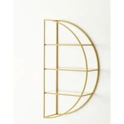 RETIF Etagere Demi Lune Droite Ou Gauche Cremagold L 45 X P 20 X H 90 Cm Fashion