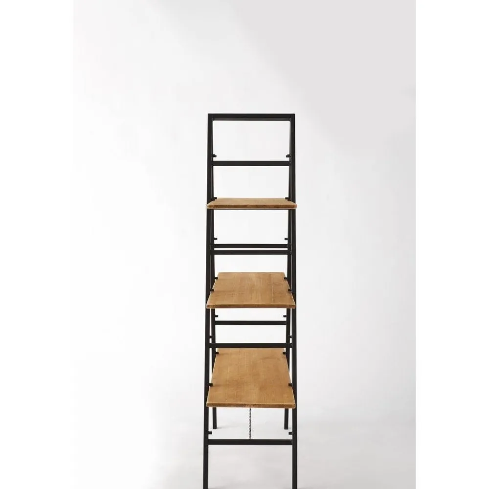 RETIF Etagere Echelle Metal Noir 3 Tablettes Bois L120 X P40 X H160Cm Online
