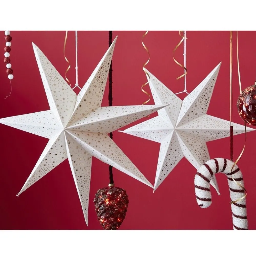 RETIF Etoile En Papier Blanc Avec Etoiles O60Cm Outlet