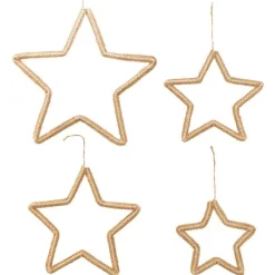 RETIF Etoiles En Jute O40/30/25/20Cm - Par 4 Outlet
