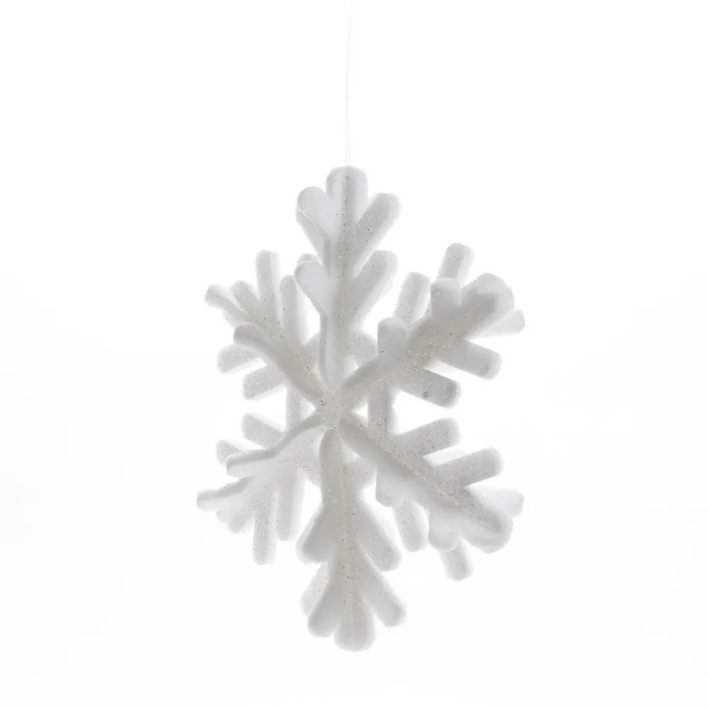 RETIF Flocon En Ouate Blanc Glitter L 35 X P 9 X H 40 Cm Cheap