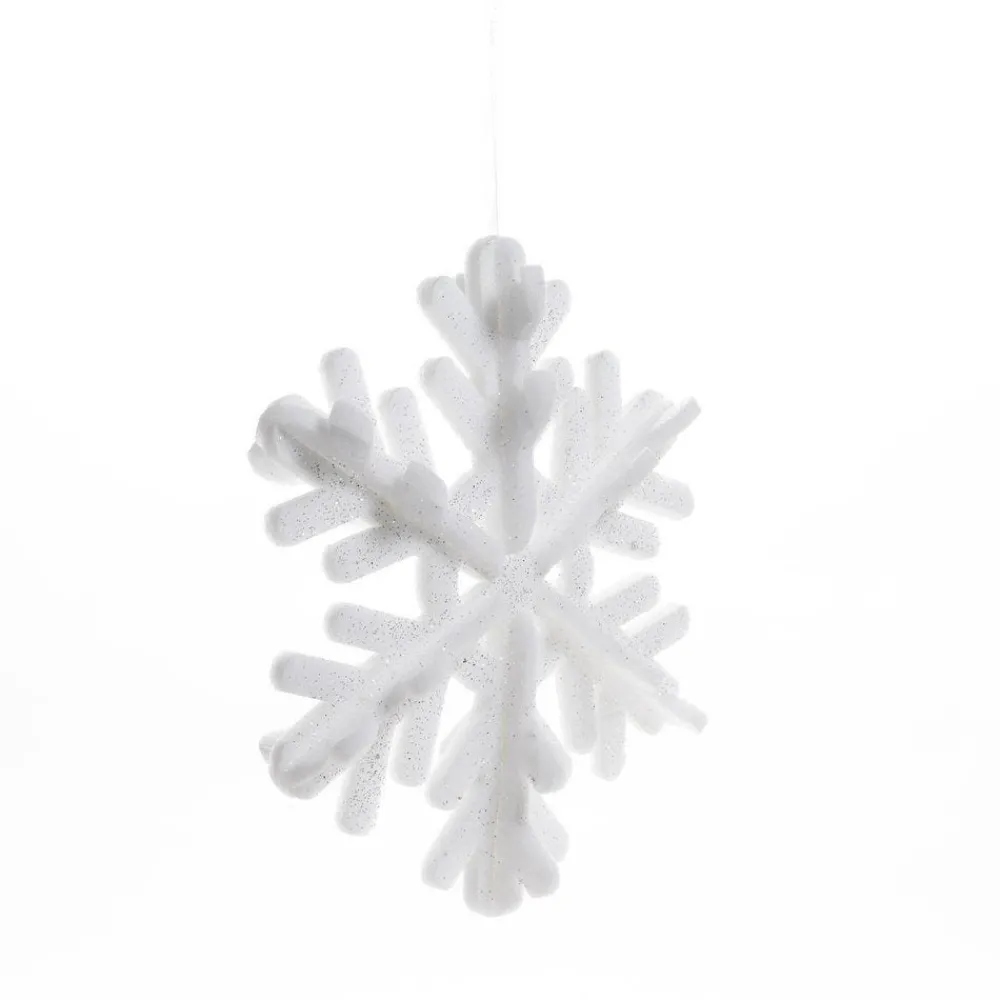 RETIF Flocon En Ouate Blanc Glitter L 35 X P 9 X H 40 Cm Cheap