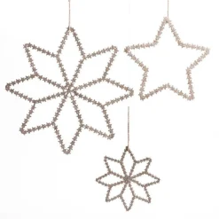 RETIF Flocon Mini Etoiles Rose 14X15+29X31+19X20 Cm Sale