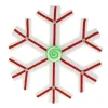 RETIF Flocon Rouge Et Blanc 42X8X43Cm Shop
