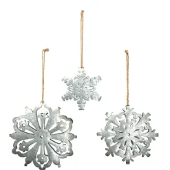 RETIF Flocons En Metal L 23 X H 24 + L 20 X H 20 + L 14 X H 15 Cm - Par 3 Hot