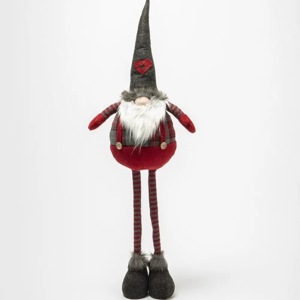 RETIF Gnome Boule En Tissu Rouge Et Gris H 88 Cm Store