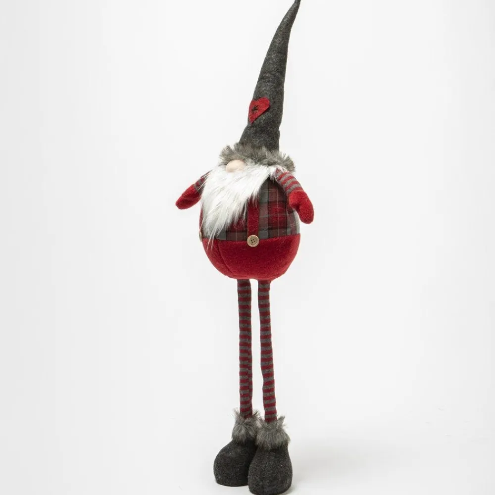 RETIF Gnome Boule En Tissu Rouge Et Gris H 88 Cm Store
