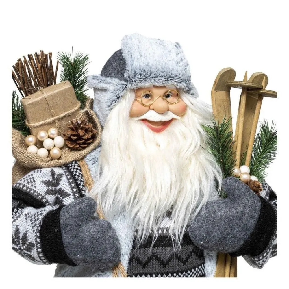 RETIF Grand Pere Noel Traditionnel Skieur H124Cm Online