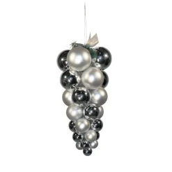 RETIF Grappe 29 Boules Argent Mat/Brillant H.66 Cm Store