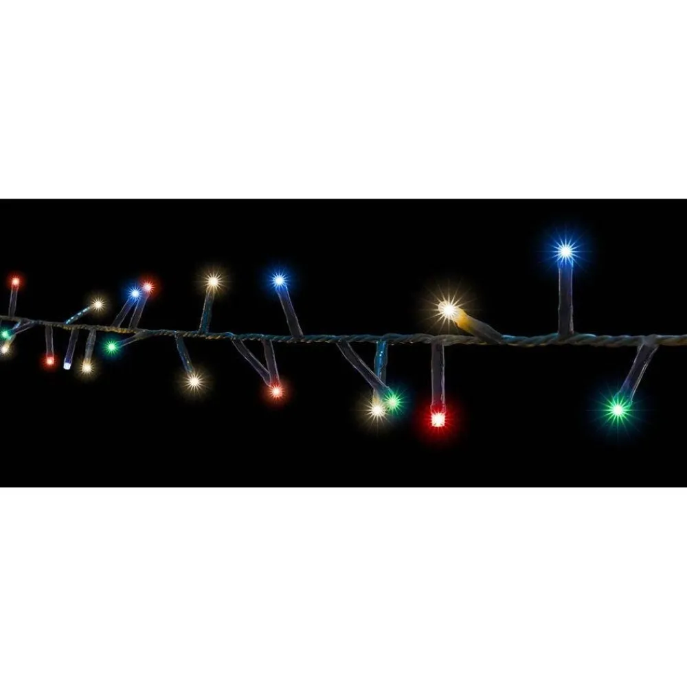 RETIF Guirlande 192 Led Super Brillante Multicolore 16M - Cable Vert Hot