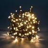 RETIF Guirlande 200 Leds Diamant Blanc Chaud Cable Vert 19,9 M Best