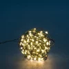 RETIF Guirlande 240 Microleds Blanc Chaud Sur Cable Vert L 12M New