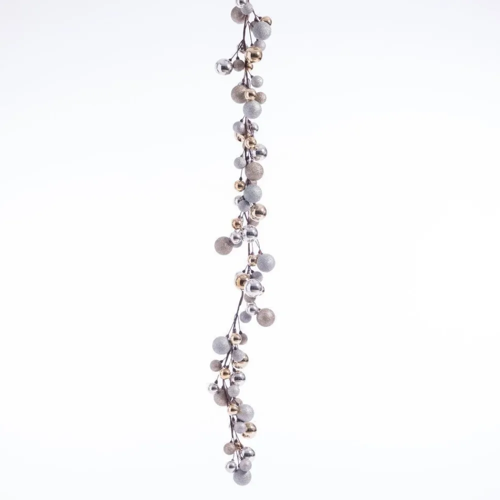 RETIF Guirlande Argent Et Or De 108 Boules O 4 Et 6 Cm Assortis L 250 Cm Hot