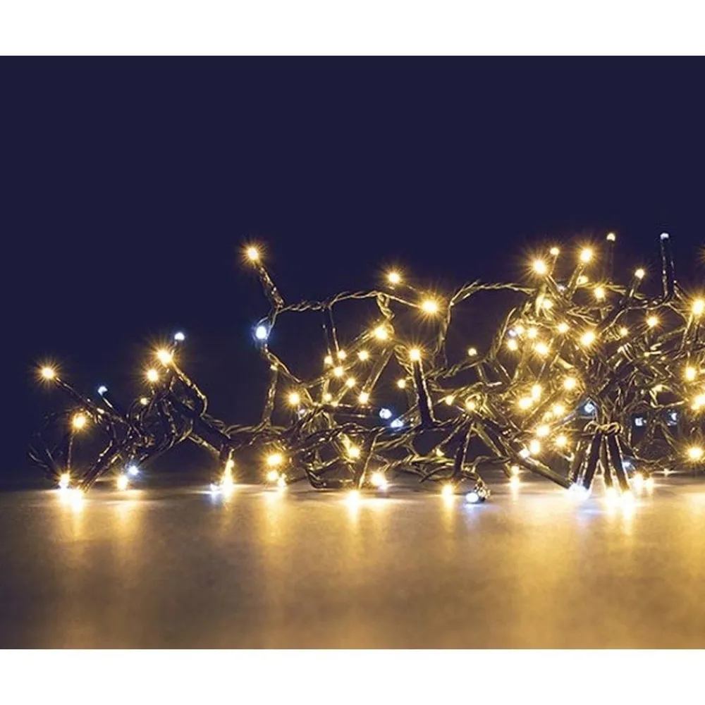 RETIF Guirlande Flicker Light 680 Leds Blanc Chaud + 120 Blanc Pur Flash 18M Shop