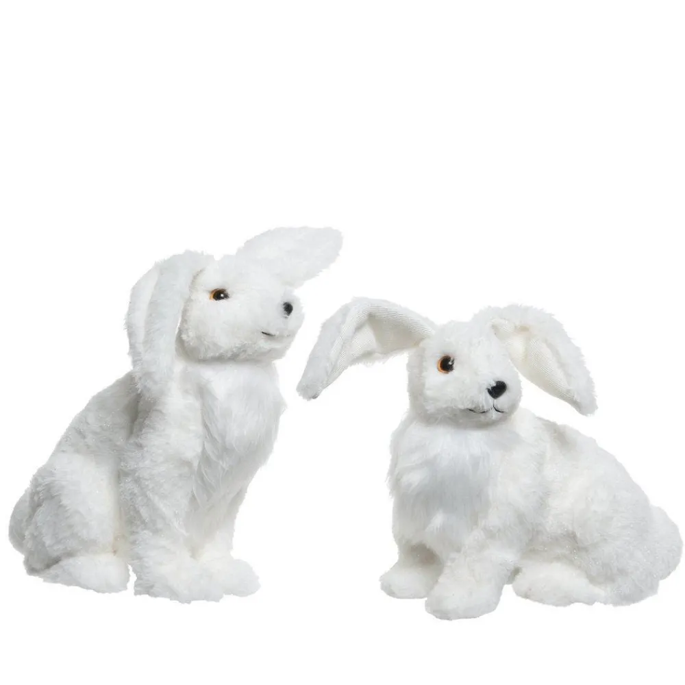RETIF Lievre Des Neiges Blanc - L 17 X P 30 X H 30 Ou L 18 X P 27 X H 27 Cm Best Sale