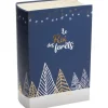 RETIF Livre Coffret En Carton Sapins Bleus/Dorure Noel 20X33,3X10,7 Cm - Par 8 Store