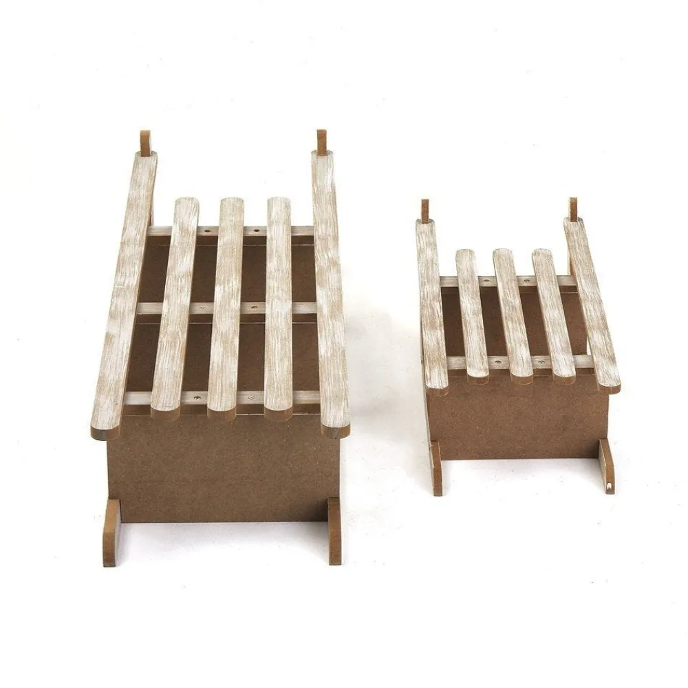 RETIF Luges Etageres L 48 X P 20 X H 12,5 + L 80 X P 25 X H 17,5 Cm - Par 2 Best Sale