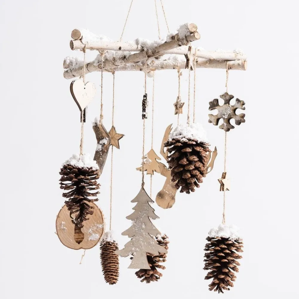 RETIF Mobile Bois Enneige O 39 X H 55 Cm Avec Divers Decors Online