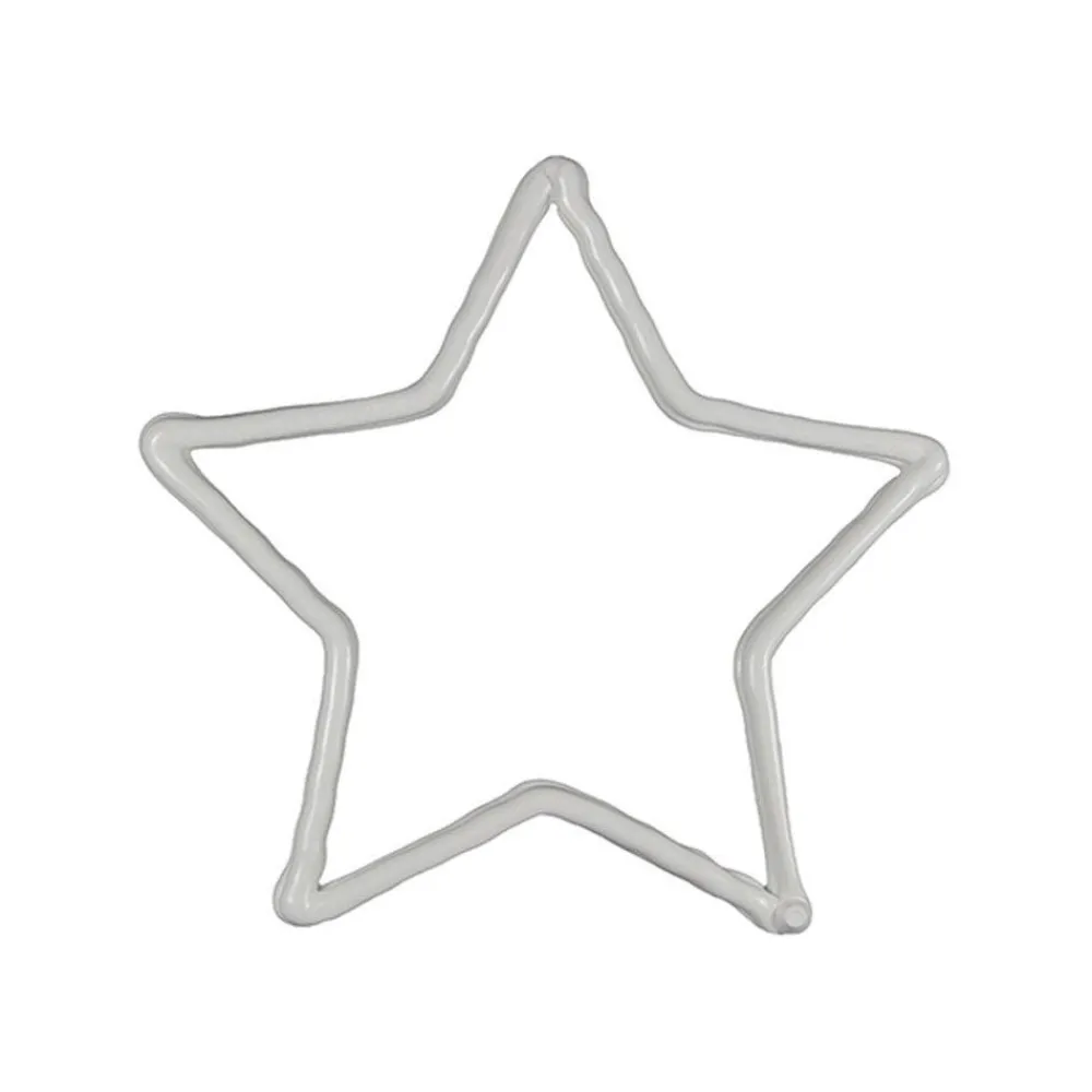RETIF Motif Etoile Blanc 2D - 20Cm Fashion