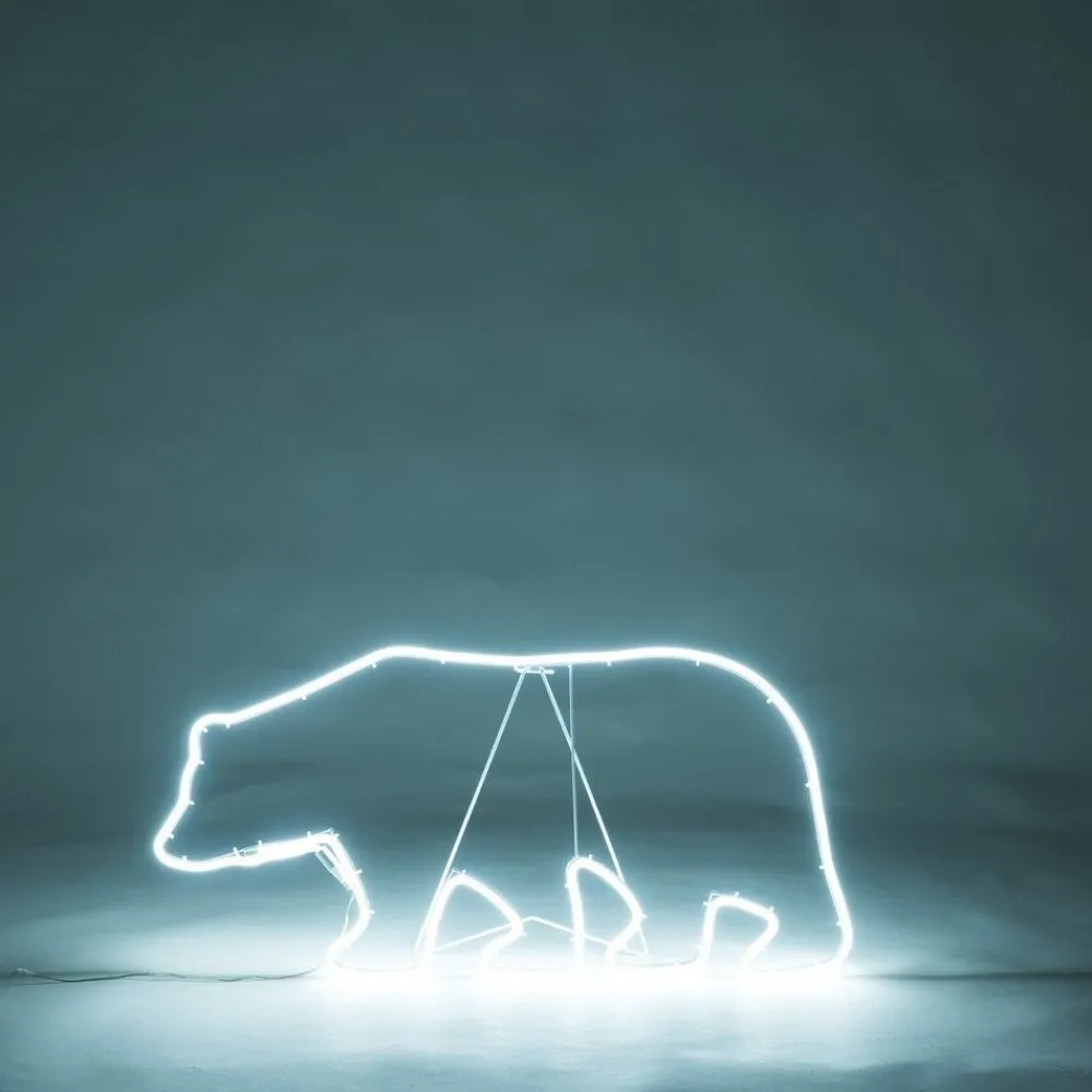 RETIF Ours Neonflex L 76 X H 40 Cm -260 Leds Blanc Froid Best